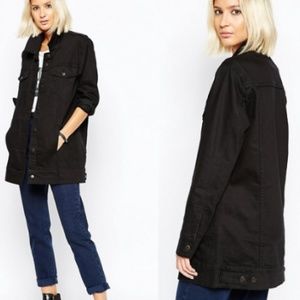 womens longline denim jacket